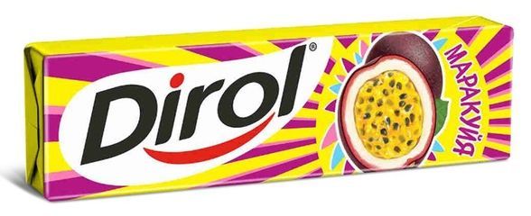 Изображение товара Жевательная резинка «Dirol» маракуйя без сахара 13.6 г Жевательная резинка «Dirol» маракуйя без сахара 13.6 г фотография