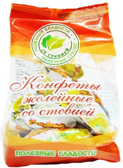 Изображение товара Конфеты Желейные со вкусом лимона со стевией Шугарофф 200г Конфеты Желейные со вкусом лимона со стевией Шугарофф 200г фотография
