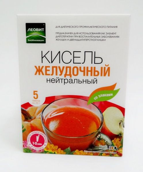 Изображение товара Кисель желудочный нейтральный Леовит 20 г №5 Кисель желудочный нейтральный Леовит 20 г №5 фотография