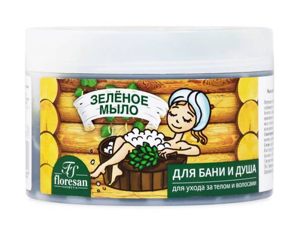 Изображение товара Флоресан мыло для бани и душа таежное зеленое 450г Флоресан мыло для бани и душа таежное зеленое 450г фотография