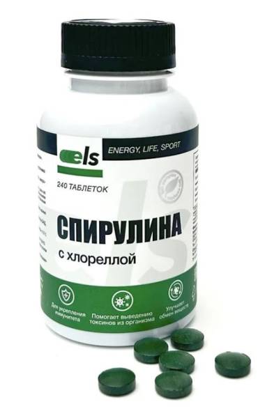 Спирулина с хлореллой премиум Фармгрупп 240 таблеток фотография
