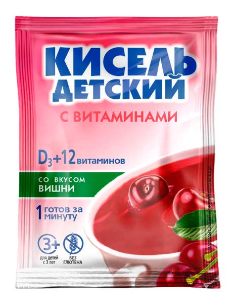 Изображение товара Кисель детский Витошка концентрат Вишня с витаминами 25г Кисель детский Витошка концентрат Вишня с витаминами 25г фотография