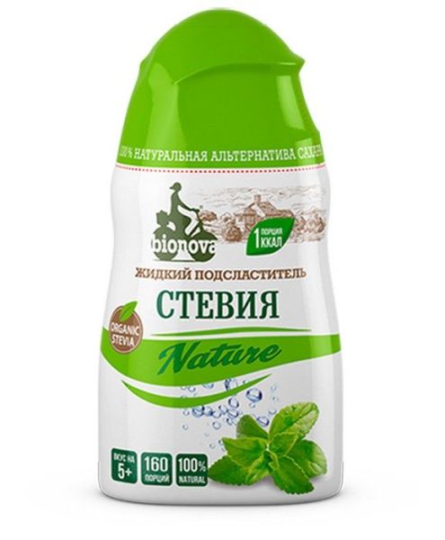 Изображение товара Заменитель сахара жидкий стевия nature 80г Заменитель сахара жидкий стевия nature 80г фотография