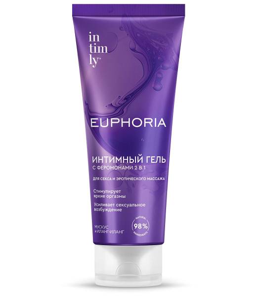 Изображение товара Интимный гель-смазка с феромонами 2в1 Intimly Euphoria Мускус и Иланг-иланг 75мл Интимный гель-смазка с феромонами 2в1 Intimly Euphoria Мускус и Иланг-иланг 75мл фотография