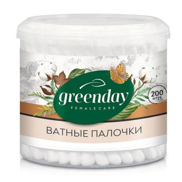 Изображение товара Ватные палочки Green Day 200шт стакан Ватные палочки Green Day 200шт стакан фотография