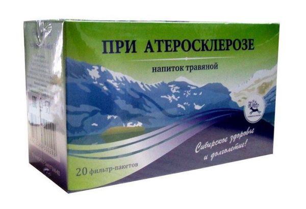 Изображение товара При атеросклерозе чайный напиток У-Фарма 20 пакетиков При атеросклерозе чайный напиток У-Фарма 20 пакетиков фотография